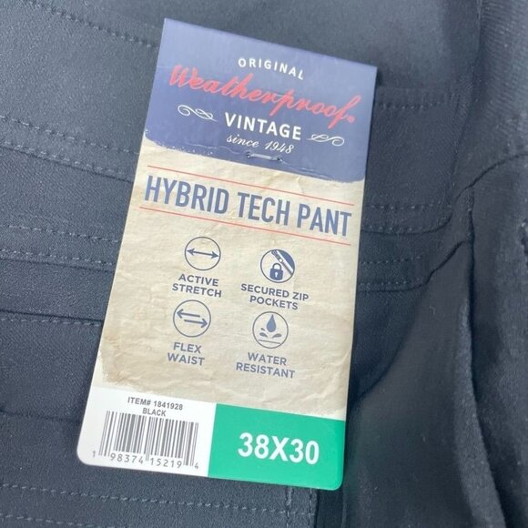 Performance Flex Men’s Black Pants 30x32 Stretch Waist Lightweight a0246 - Picture 6 of 10